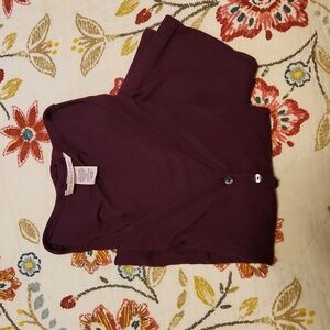 Victorias Secret ribbed modal short and henley in kir XS